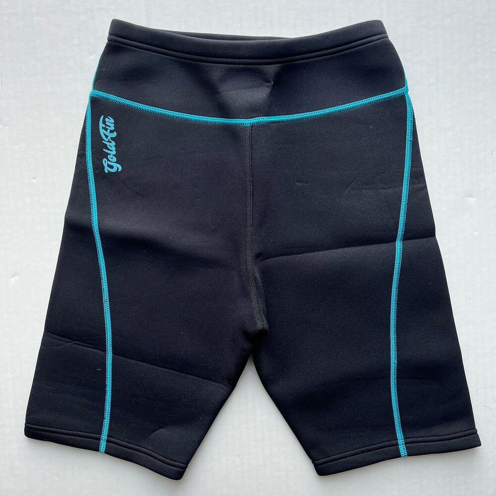 GoldFin Wetsuit Shorts Womens M Black Neoprene 2mm Diving Watersports Aerobics